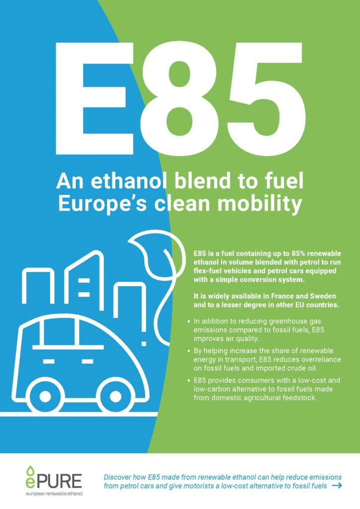 E85: An ethanol blend to fuel Europe’s clean mobility